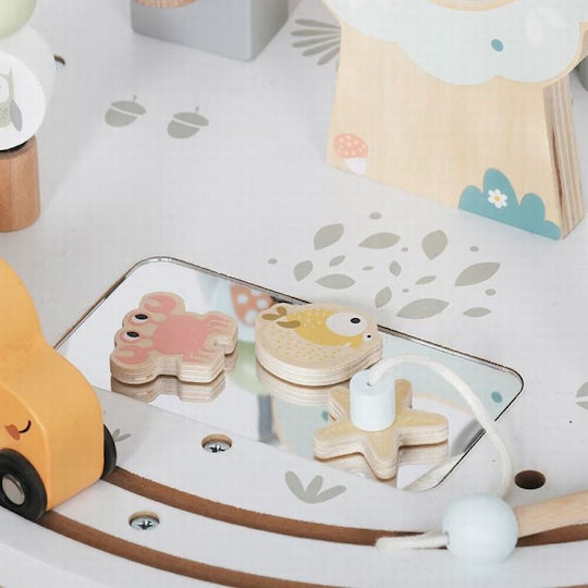 Moni Activity Table Train made of Wood for 12++ Months