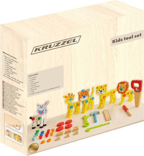 Kruzzel Animal made of Wood for 36++ Months (Various Designs/Assortments of Designs) 1pc