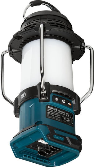 Makita Cordless Radio with Lantern Επιτραπέζιο Ραδιόφωνο Επαναφορτιζόμενο DAB+ με Bluetooth και USB Μπλε
