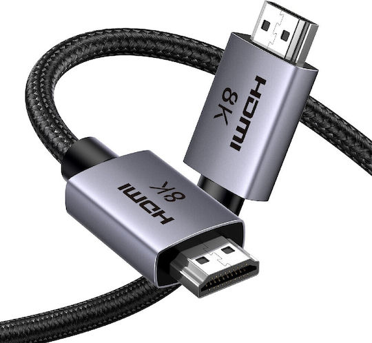 Ugreen Hd171 HDMI 2.1 Ултра Висока Скорост 48Gbps 4K 120Hz HDR VRR Кабел HDMI мъжки - HDMI мъжки 10м Черен
