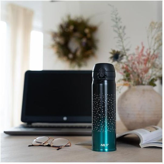 Nils Ποτήρι Θερμός Ανοξείδωτο 500ml Blue