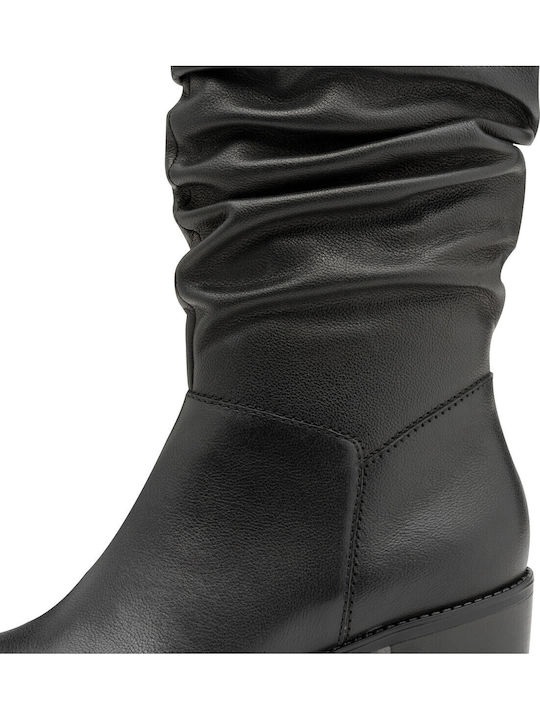 Leather Women's Ankle Boots Black