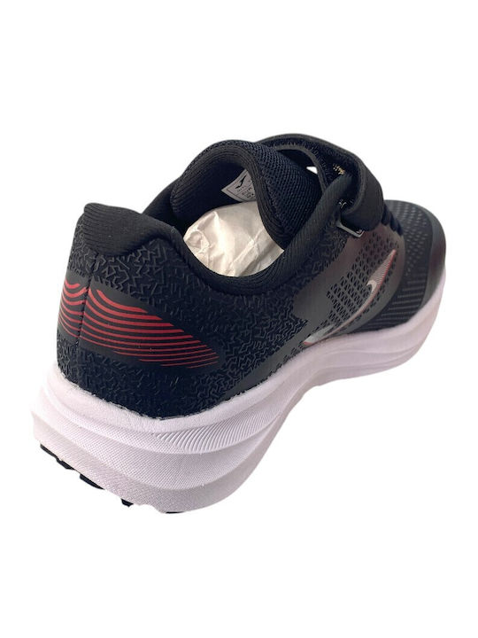 Speed Jr Kids Sneakers with Hoop & Loop Closure Black
