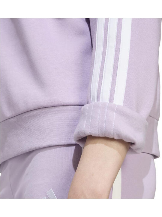 Essentials 3-stripes Women's Sweatshirt Purple