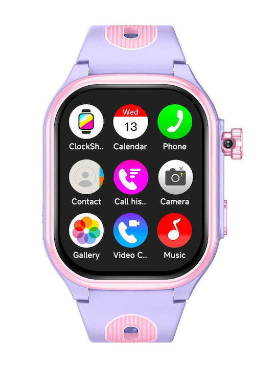 Nubki Детски Smartwatch 4G с GPS и Камера Розов