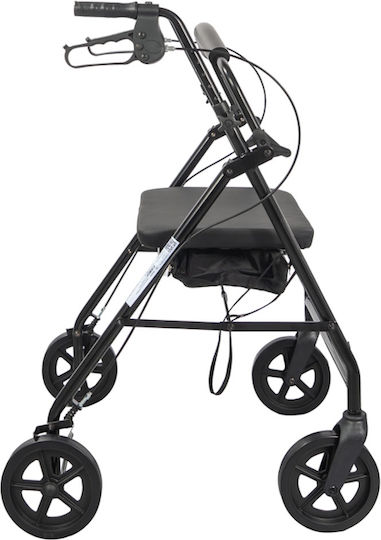 Mobiak Mighty Foldable Aluminum Walker Black