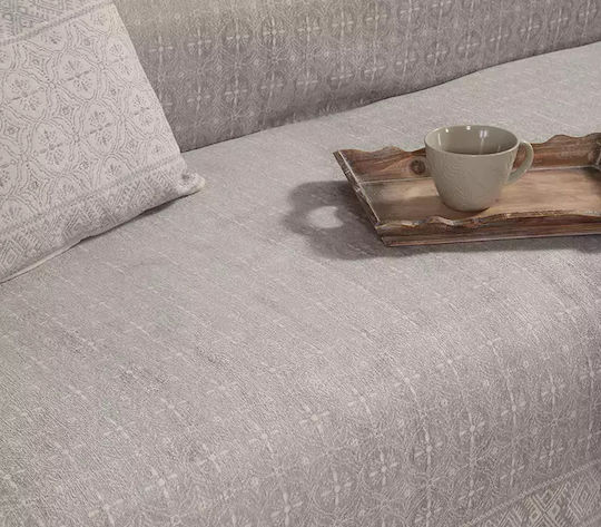 Nef-Nef Homeware Jeneria Τριθέσιου Καναπέ Π170xΜ300cm Grey