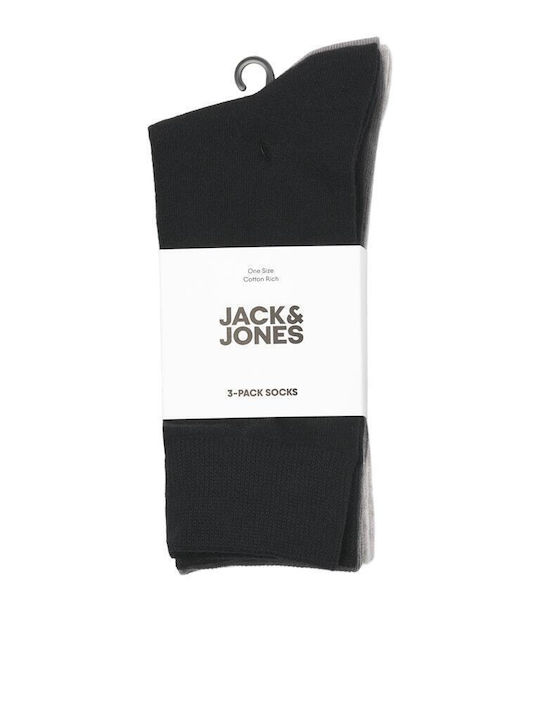 Jack & Jones Ανδρικές Κάλτσες Black 3Pack Jack & Jones Ανδρικές Κάλτσες Black 3Pack