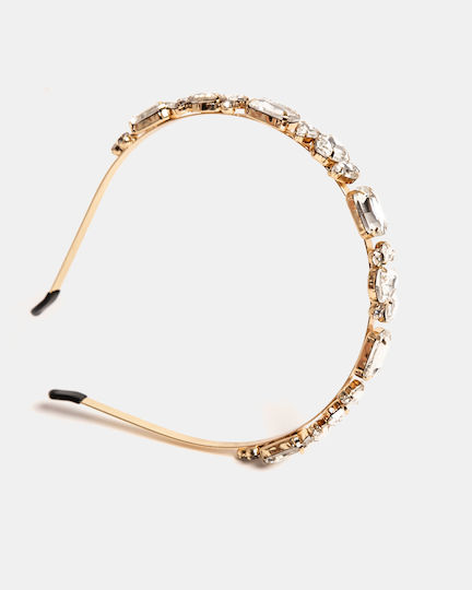 White Hair Headband Stones White