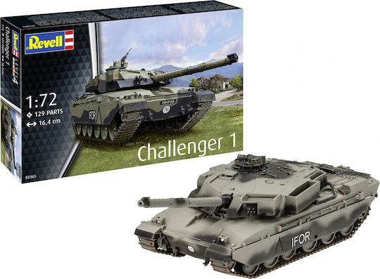 Assembly Model Revell Challenger 1 Tank 129 Pieces