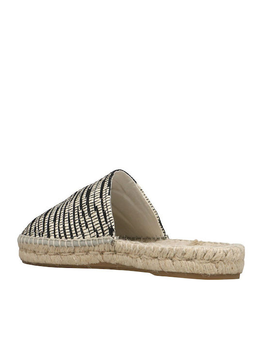 Flat Mules in Beige Color