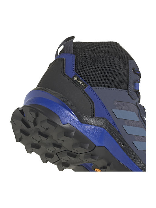 adidas Terrex Ax4 Mid Gtx Men's Hiking Boots Waterproof with Gore-Tex Membrane Blue