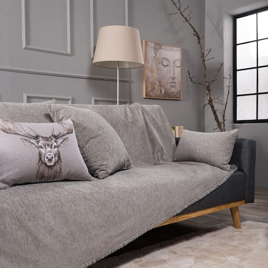 Teoran Basic Four-Seater Sofa Throw Chenille 180x350cm 07 52017275