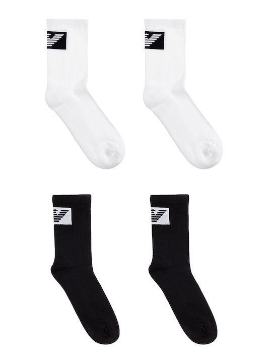 Emporio Armani Men's Socks White-Black 3Pack