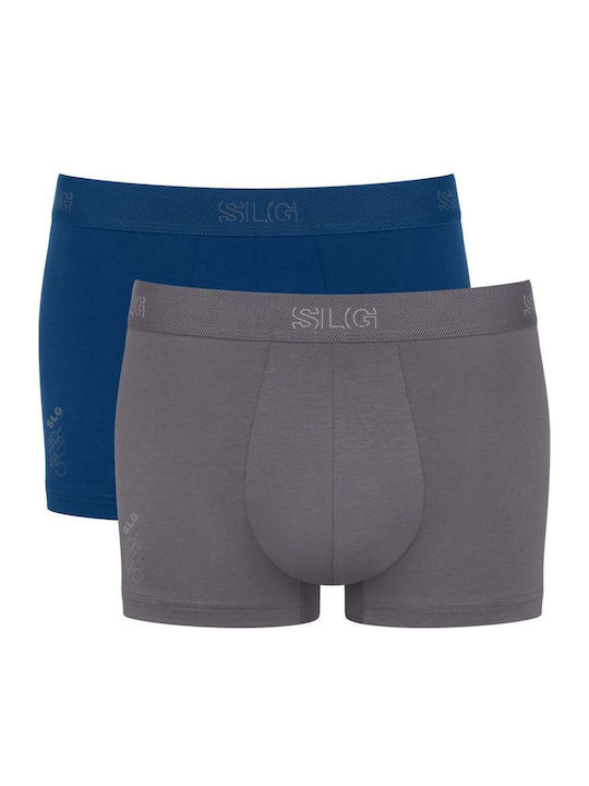 Men's Boxers Blue/Dark Grey 2Pack