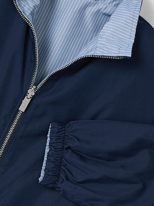 Kids' Casual Jacket Windproof Double Sided Navy Blue