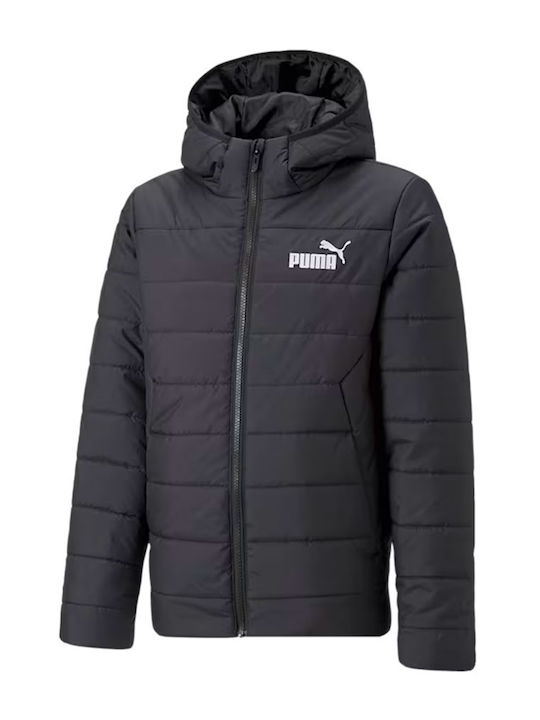 Kids' Sports Jacket Short with Hood Black