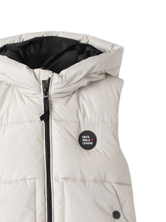 Kinder Freizeitjacke Ärmellos mit Kapuze Graphite