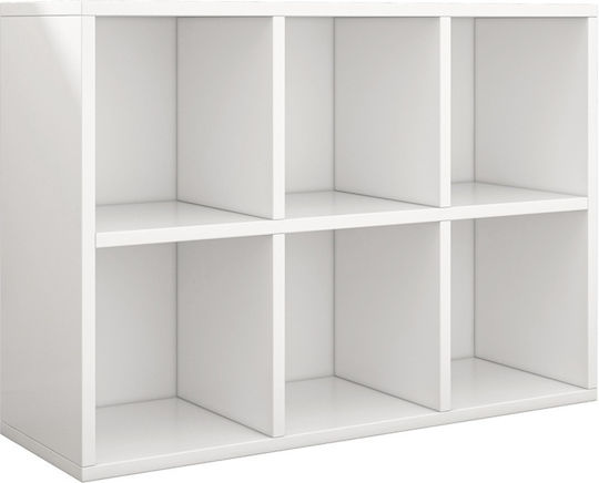Bibliothek Weiß 90x30x60cm