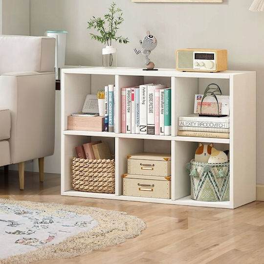 Bibliothek Weiß 90x30x60cm