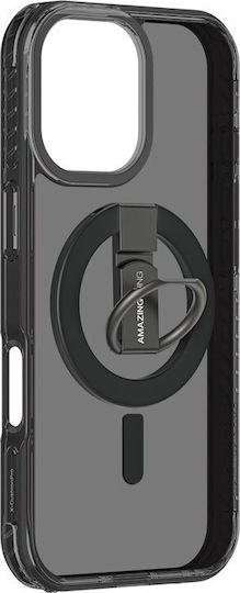 AmazingThing Titan Pro Grip Ring Back Cover Μαύρο (iPhone 17)