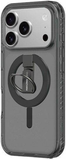 AmazingThing Titan Pro Grip Ring Umschlag Rückseite Schwarz (iPhone 17 Pro Max)