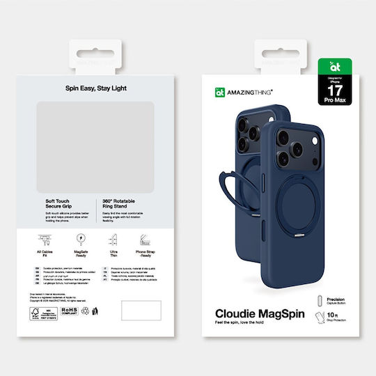 AmazingThing Cloudie 360 Vollschutz Silikon Blau (iPhone 17 Pro Max)