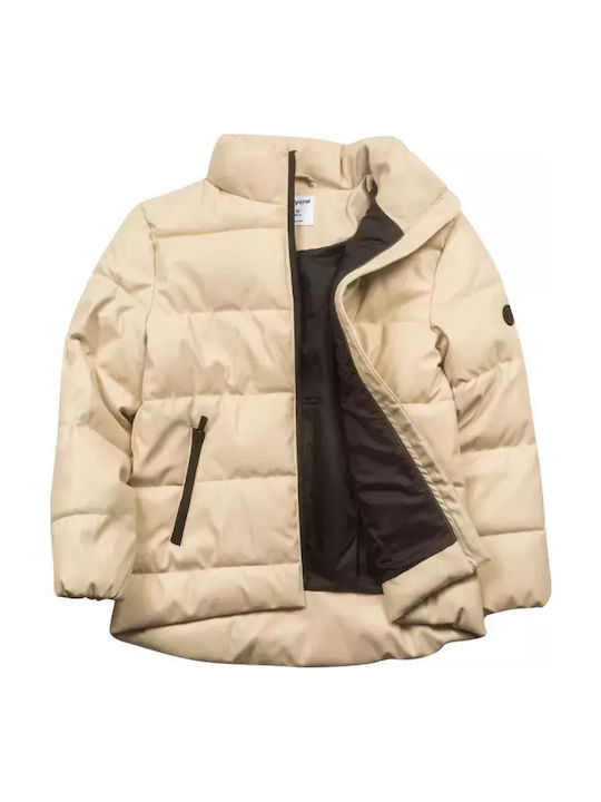 Kids' Casual Jacket Short Beige Skoro