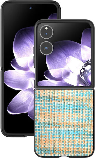 Plaid Texture Book Plastic Light Blue (Xiaomi Mix Flip)