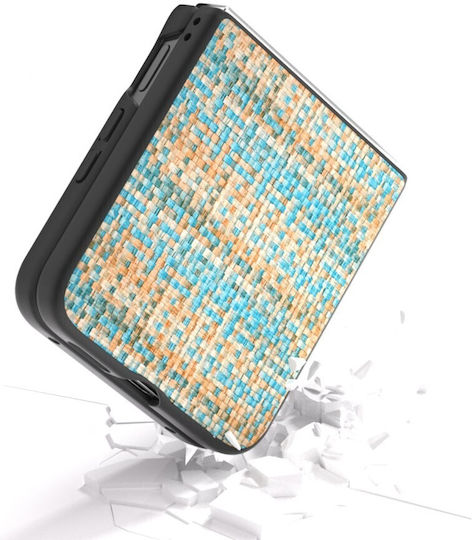 Plaid Texture Book Plastic Light Blue (Xiaomi Mix Flip)