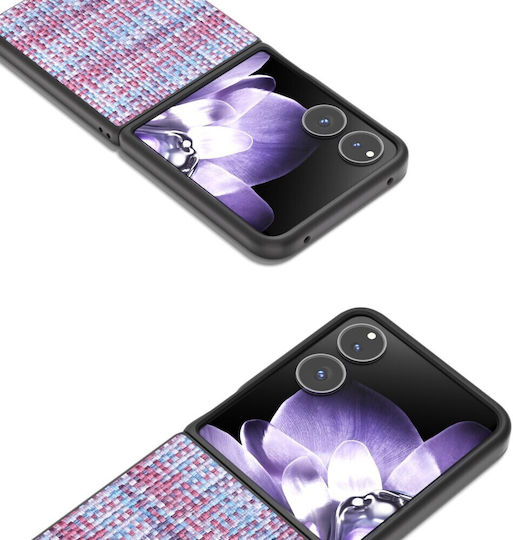 Plaid Texture Book Πλαστικό Μωβ (Xiaomi Mix Flip)