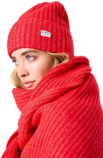 Beanie Unisex Beanie Knitted in Orange color