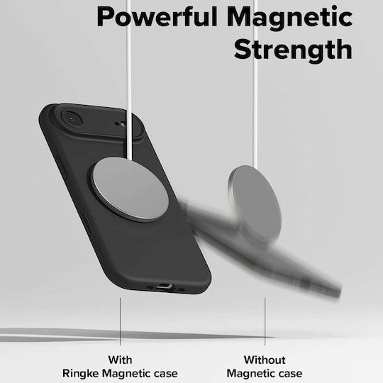 Ringke Magnetic Umschlag Rückseite Silikon Schwarz (iPhone Air)