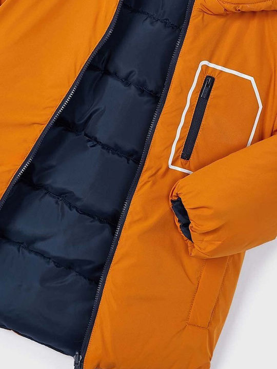 Kids' Casual Jacket Double Sided with Hood Orange