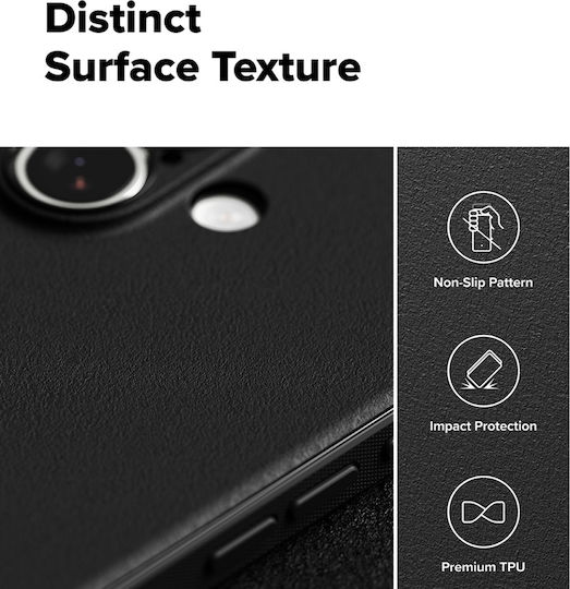 Ringke Umschlag Rückseite Silikon Schwarz (iPhone 17)