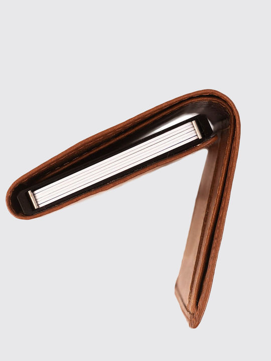 Palma Leather Women's Wallet Classic with RFID Tabac Brown