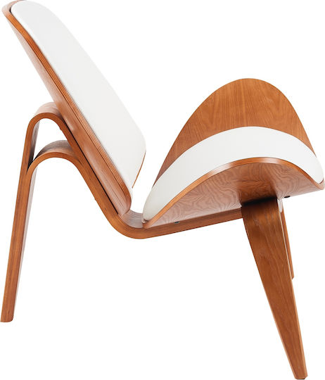 Thalor Wooden White Dining Chair