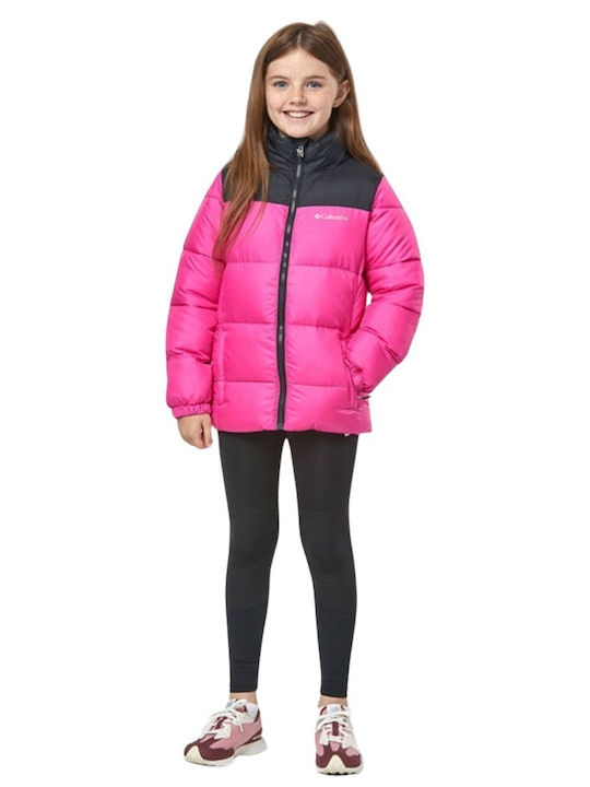 Kinder Freizeitjacke Kurz mit Kapuze Rosa