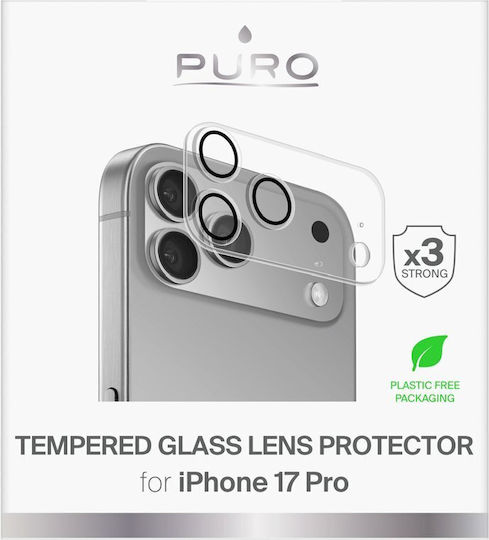 Puro Προστασία Κάμερας Tempered Glass Διάφανο για το iPhone 17 Pro