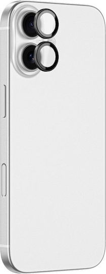 AmazingThing Προστασία Κάμερας Tempered Glass Μαύρο για το iPhone 17
