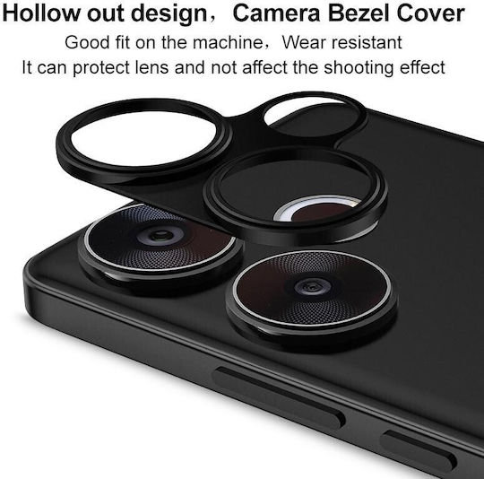 Imak Camera Protection Metal Frame Black for the Xiaomi Poco F6 5G