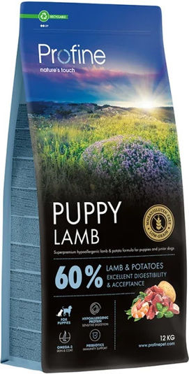 Profine 12kg Dry Food for Medium Breed Puppies with Lamb, Potatoes, Vegetables and Salmon