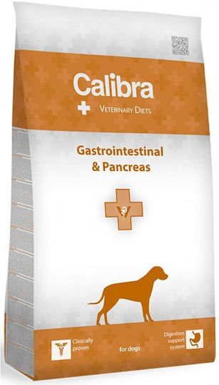 Calibra Vet Dog Gastrointestinal & Pancreas 12kg 12kg Dry Food for Dogs Diet, Gluten-Free with Fish, Salmon, Rice and Tuna