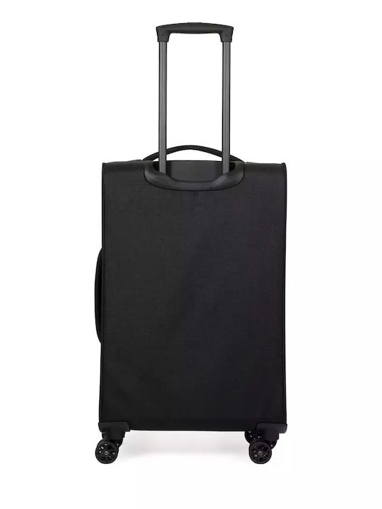 Newcom Travel Suitcases Fabric Yellow with 4 Wheels Set of 2 Pieces