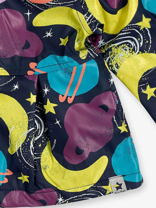 Waterproof Kids' Casual Jacket Short with Hood Multicolour