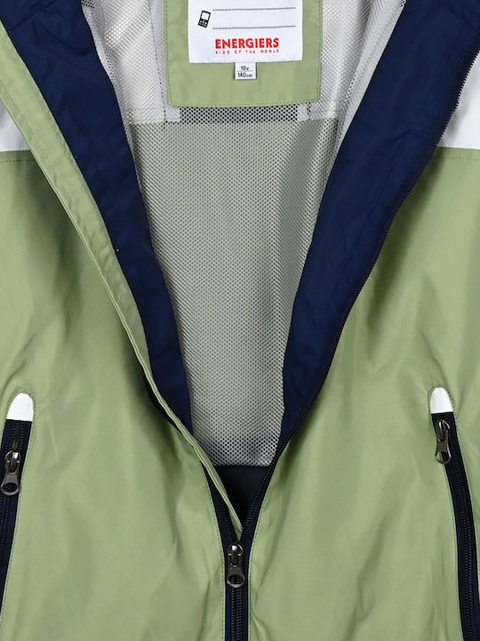 Kids' Casual Jacket Windproof with Hood Khaki