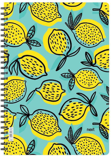 Next Spiral Notebook Ruled A4 70 Sheets 2 Subjects Trends Multicolour 1pcs