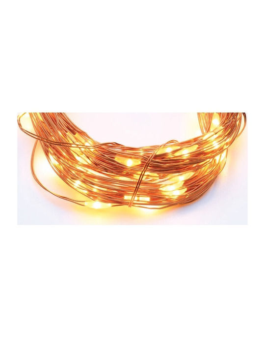100 Lights LED 13m. Warm White in String 1pcs