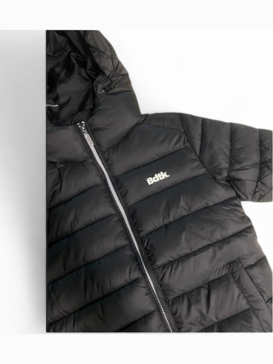Kids' Sports Jacket with Hood Black