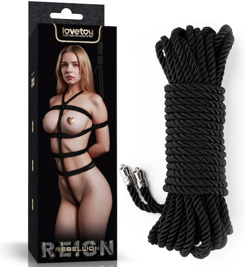 Bondage Fessel-Seil in Schwarz Farbe